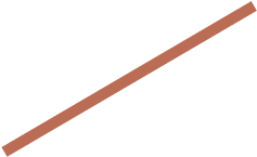 A single brown diagonal line extends from the bottom left to the top right on a transparent background.